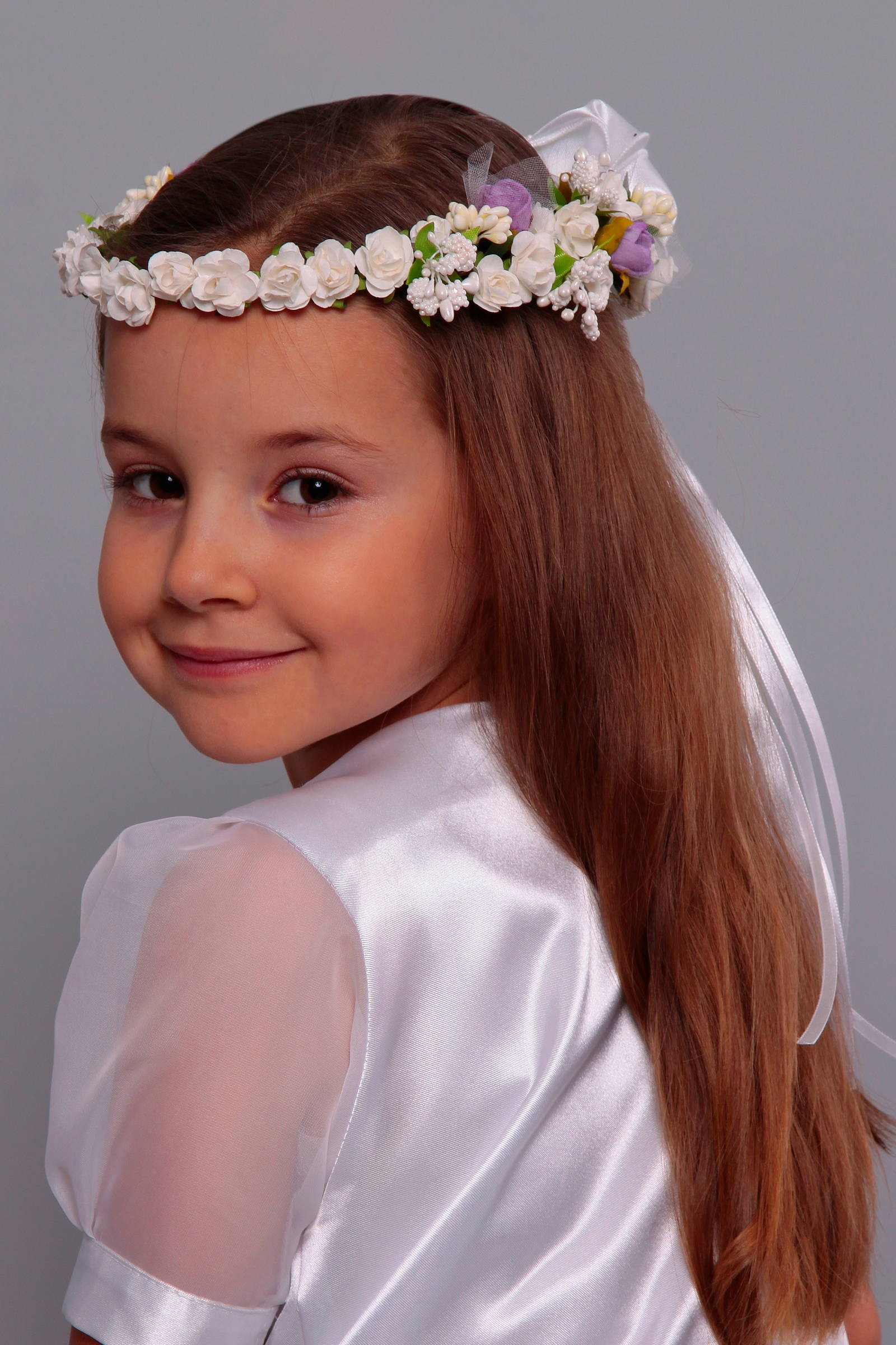 Wianek komunijny jak żywy UK-WŻ7 - obraz 1