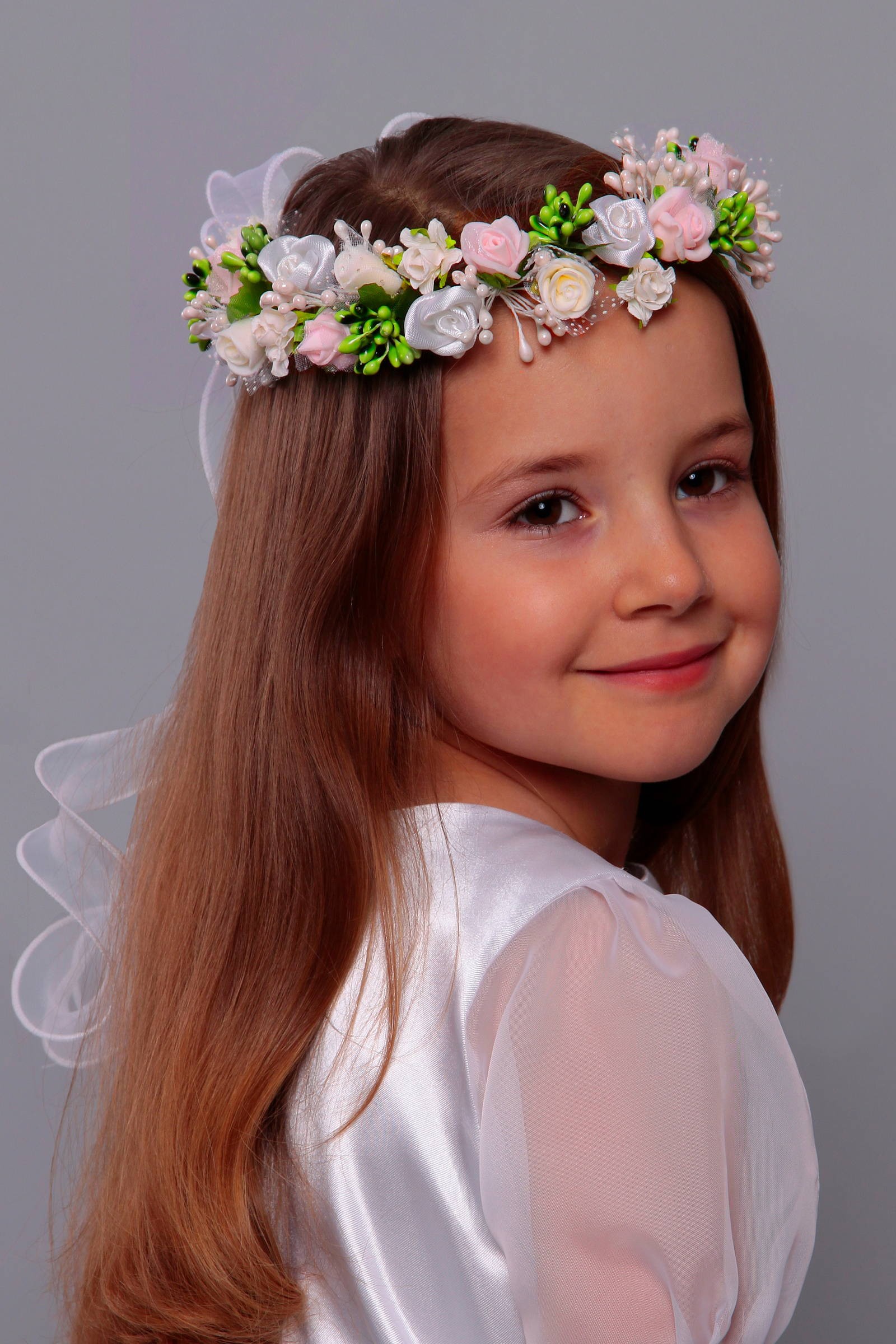 Wianek komunijny jak żywy UK-WŻ19 - obraz 0