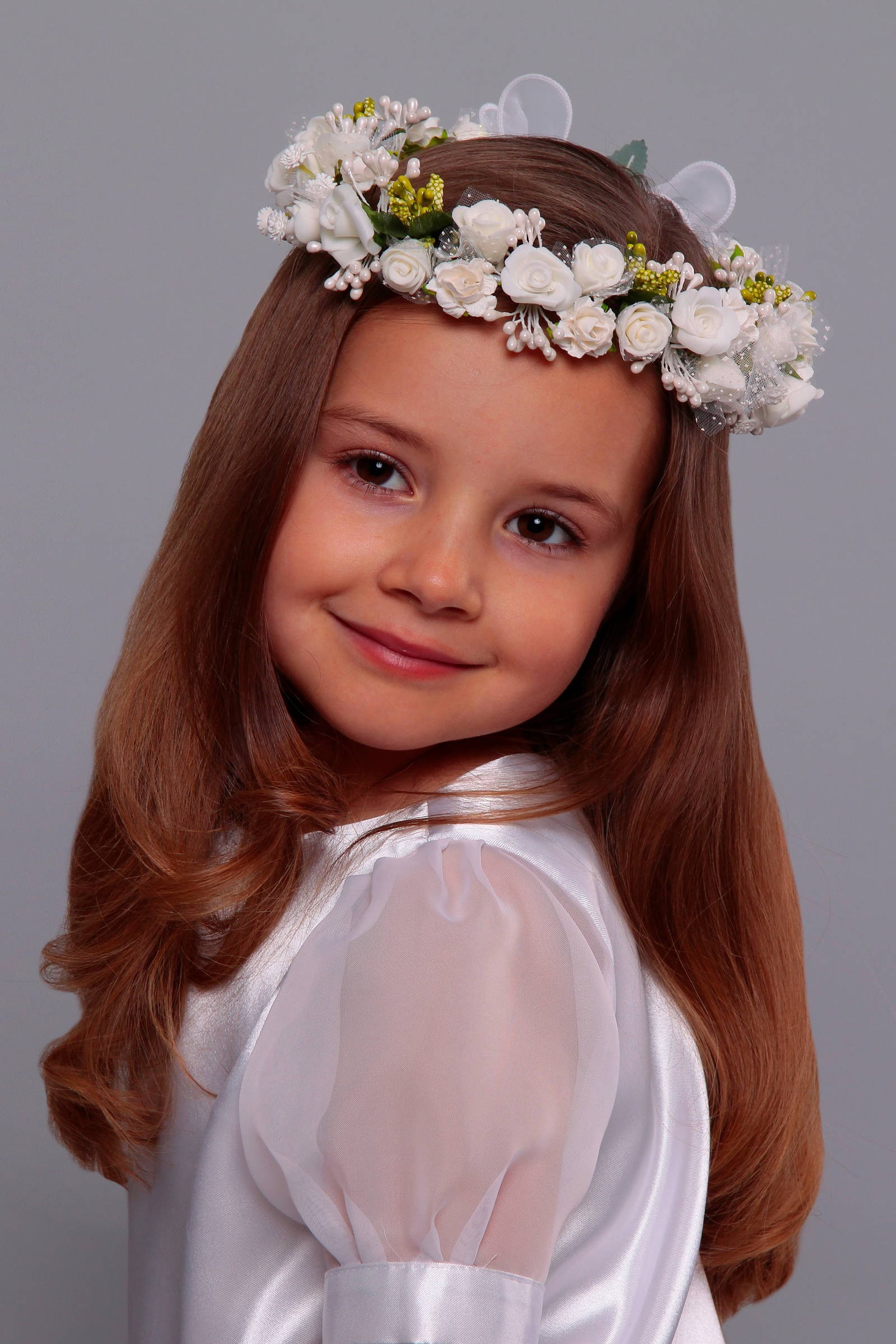 Wianek komunijny jak żywy UK-WŻ17 - obraz 0