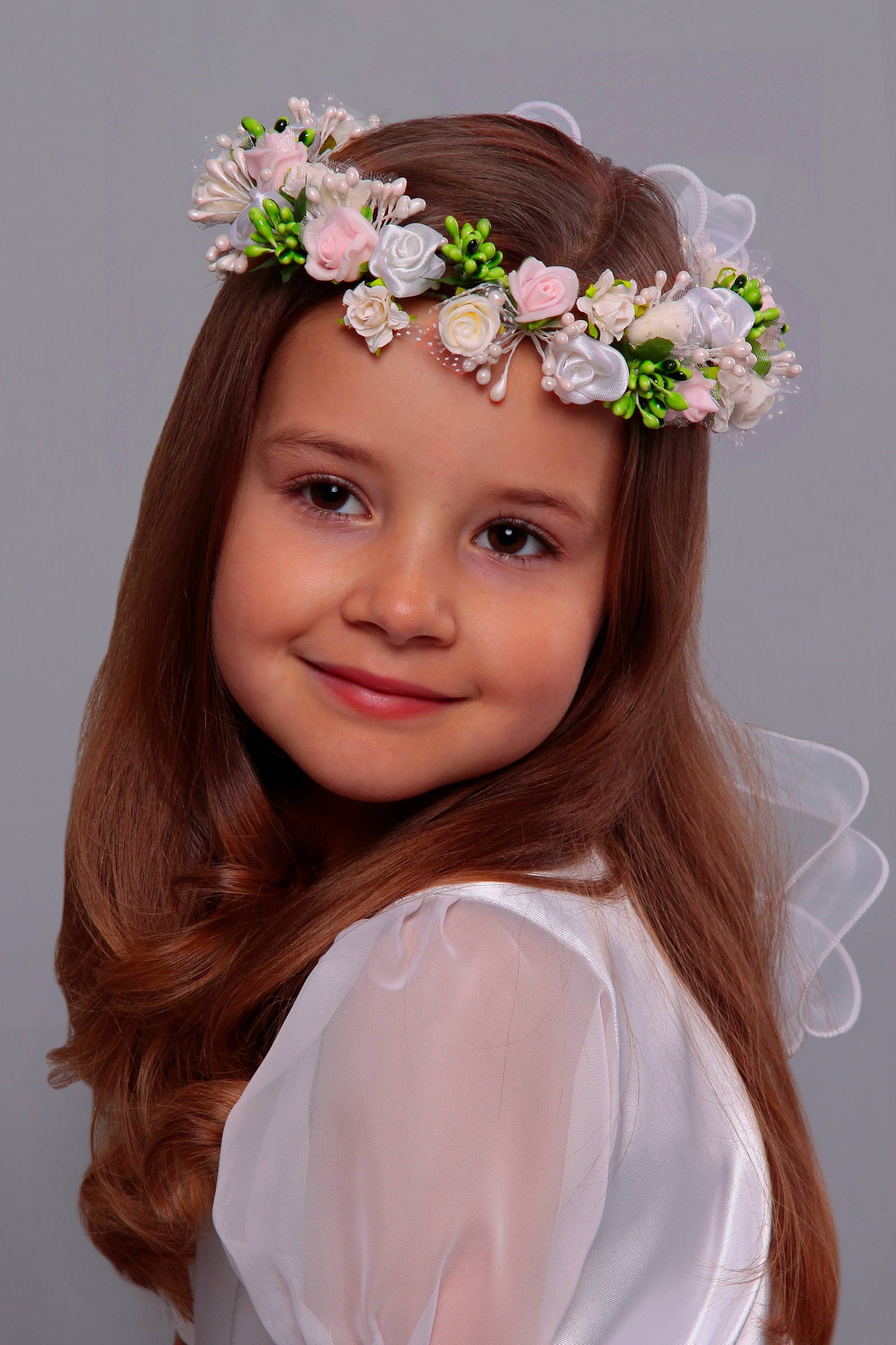 Wianek komunijny jak żywy UK-WŻ19 - obraz 1