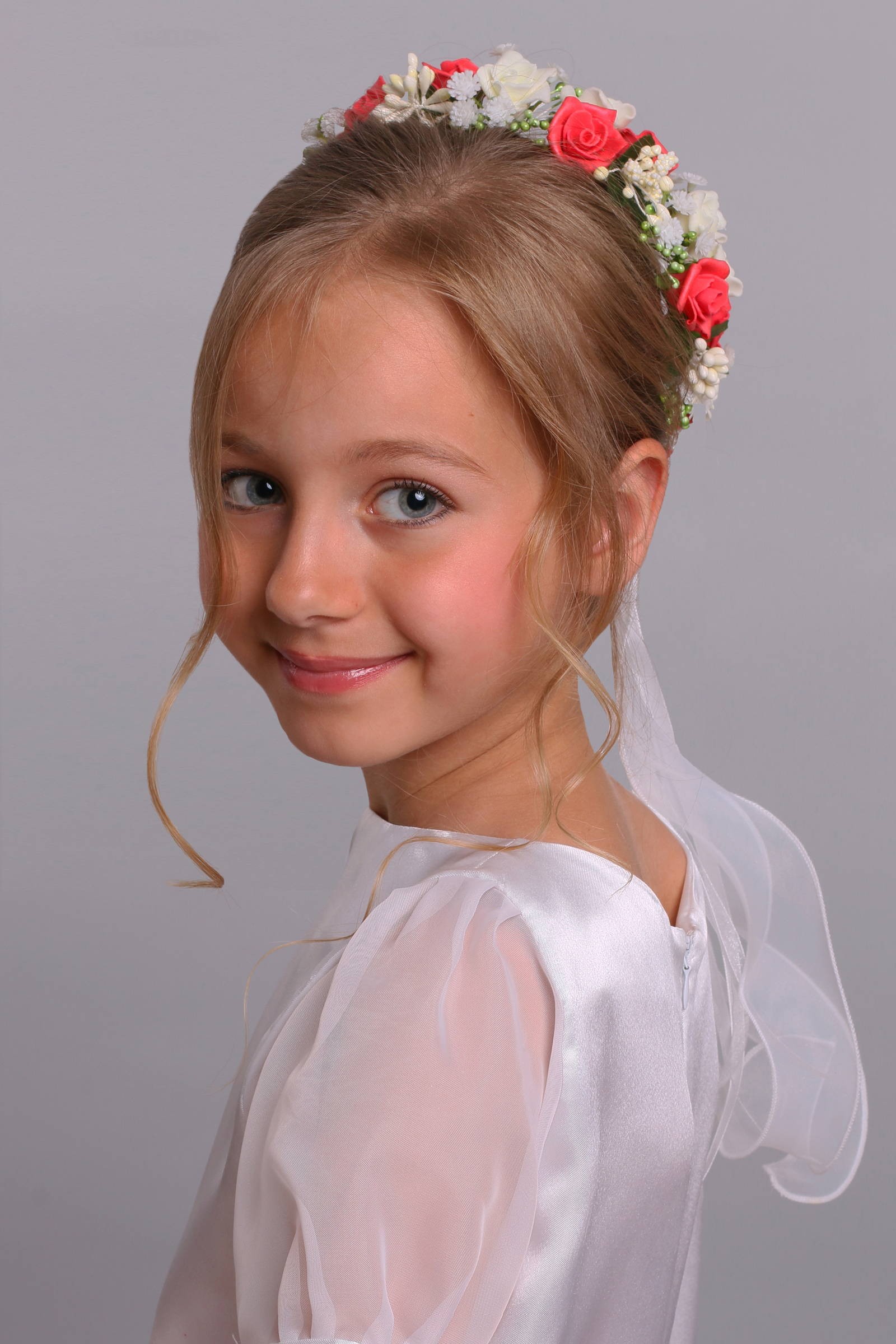 Wianek komunijny jak żywy na koczek UK-WŻK11 - obraz 0