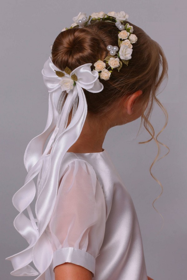 Wianek komunijny jak żywy na koczek UK-WŻK12 - obraz 1