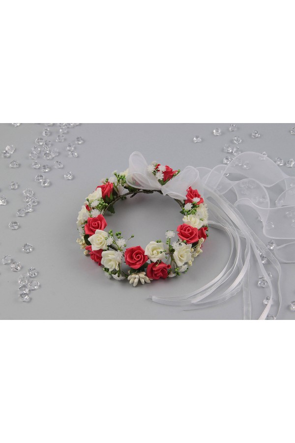 Wianek komunijny jak żywy na koczek UK-WŻK11 - obraz 3