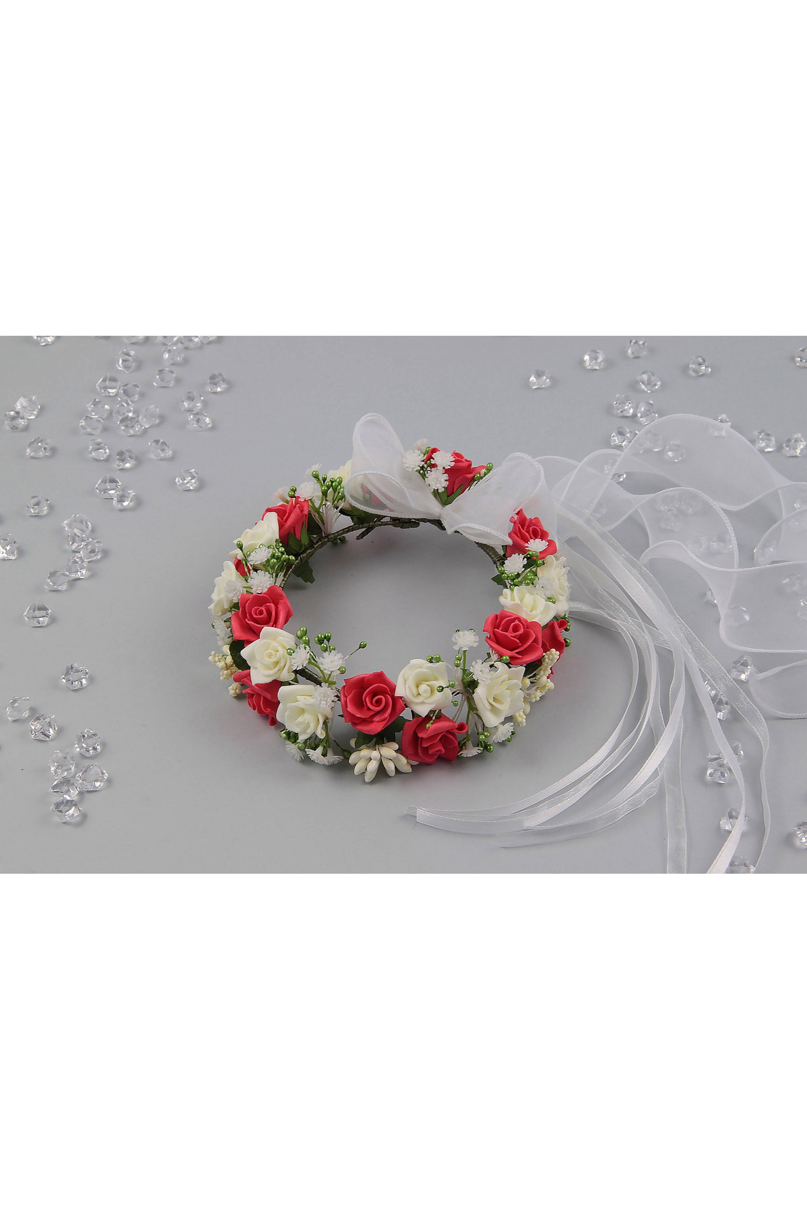 Wianek komunijny jak żywy na koczek UK-WŻK11 - obraz 3