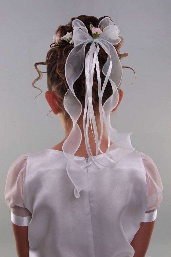 Wianek komunijny jak żywy na koczek UK-WŻK14 - obraz 1