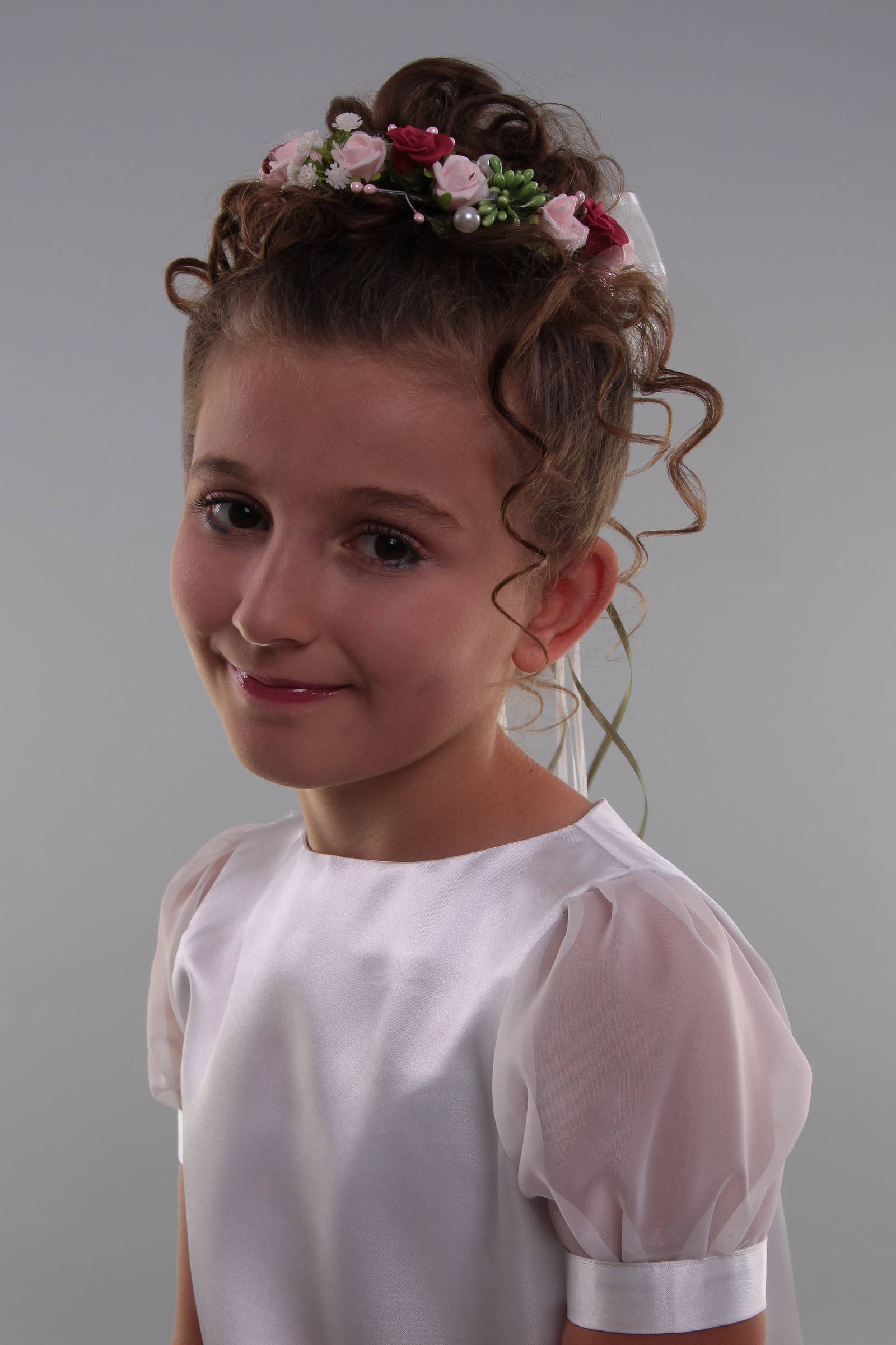 Wianek komunijny jak żywy na koczek UK-WŻK15 - obraz 0