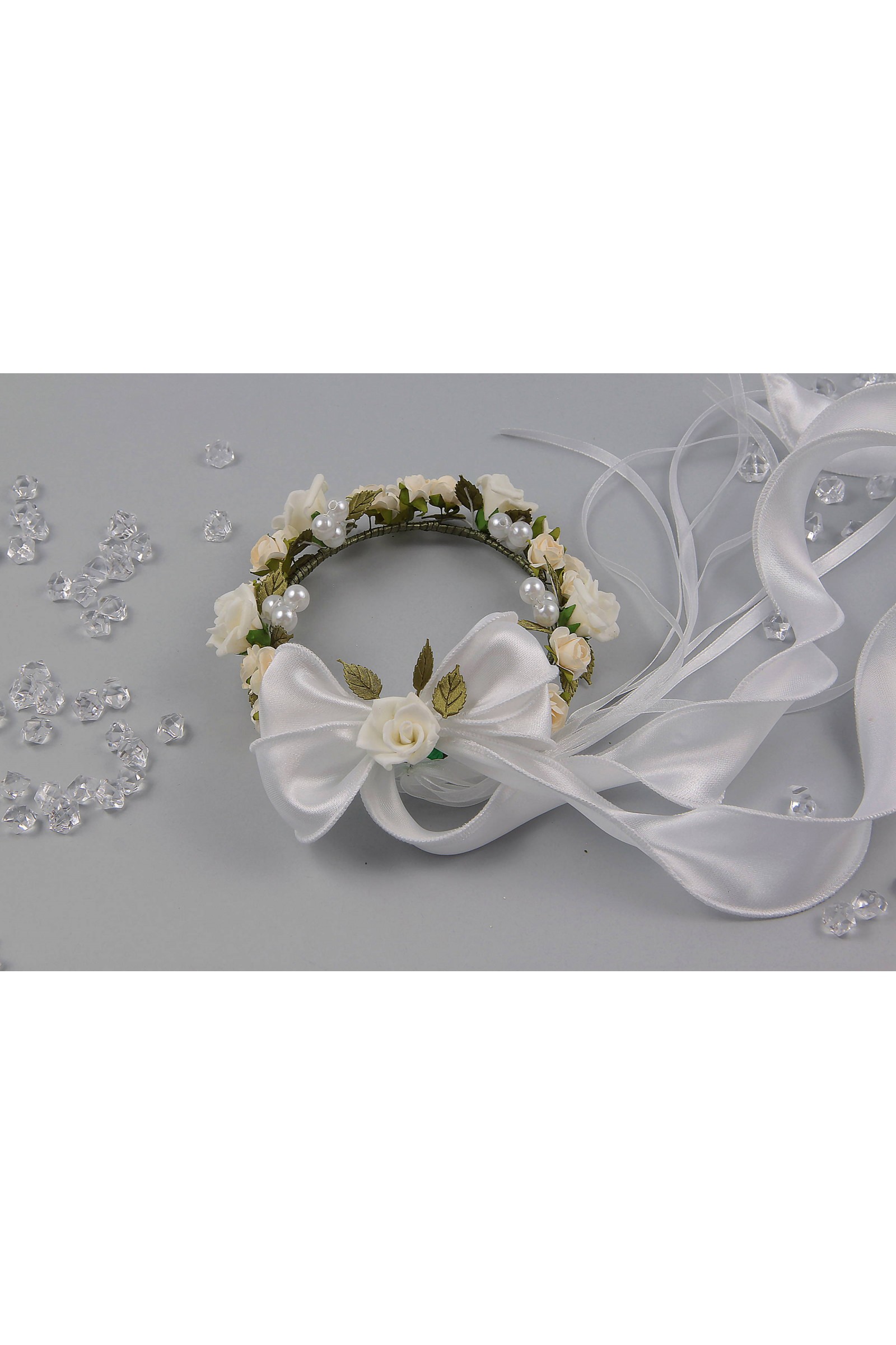 Wianek komunijny jak żywy na koczek UK-WŻK12 - obraz 2