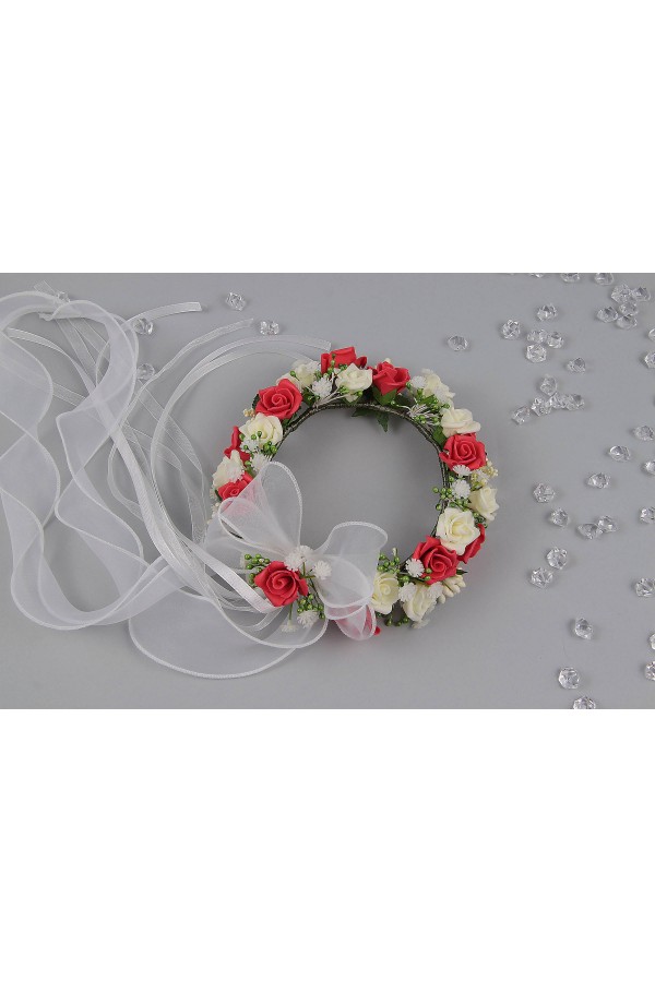 Wianek komunijny jak żywy na koczek UK-WŻK11 - obraz 4