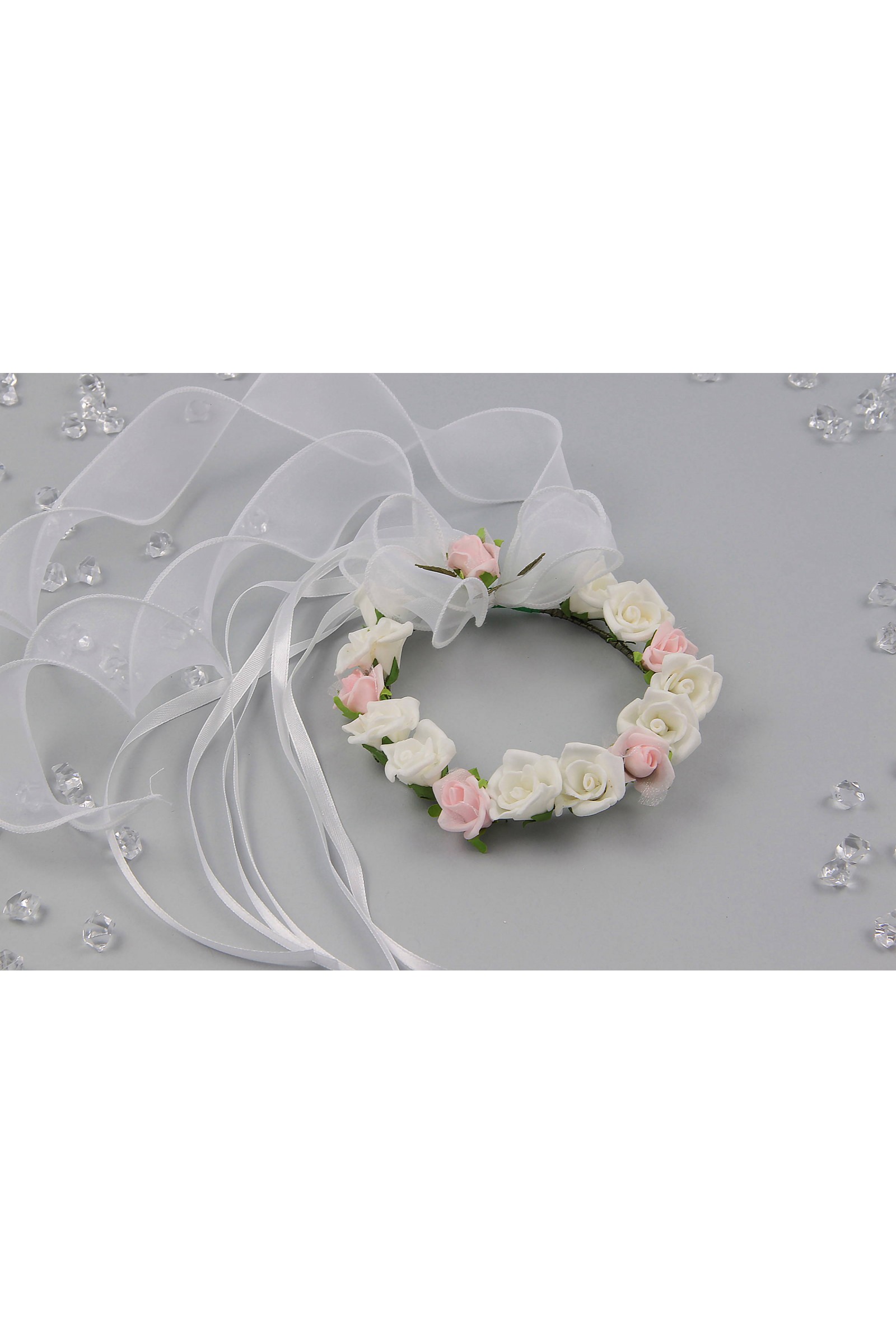 Wianek komunijny jak żywy na koczek UK-WŻK14 - obraz 4