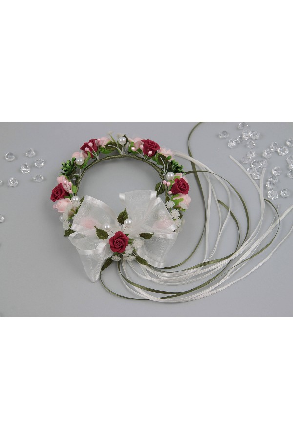 Wianek komunijny jak żywy na koczek UK-WŻK15 - obraz 3