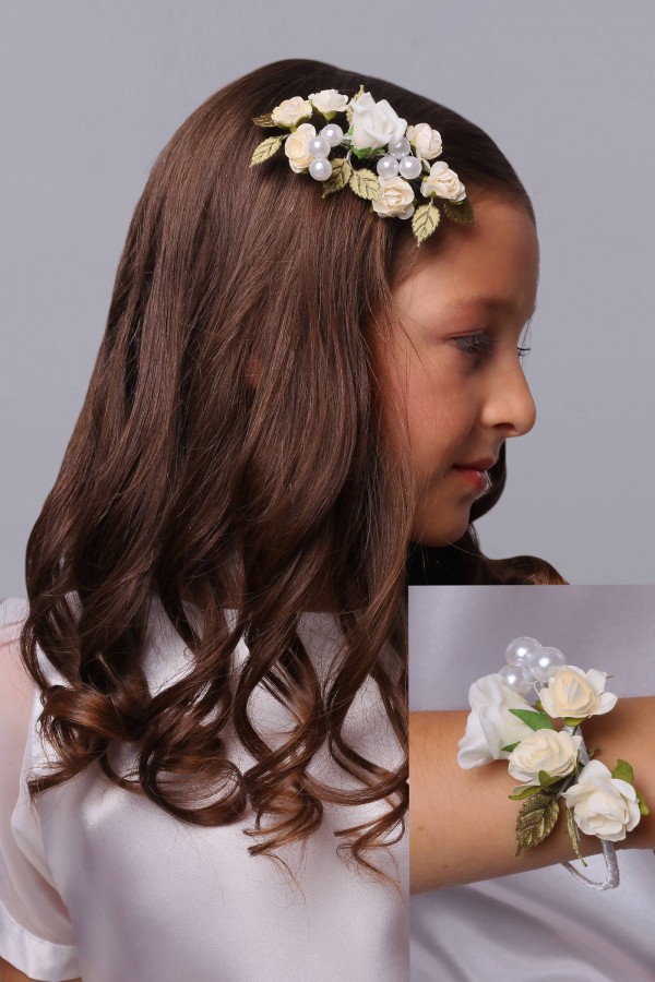 Grzebyk komunijny z bransoletką jak żywy UK-GPŻ12 - obraz 1