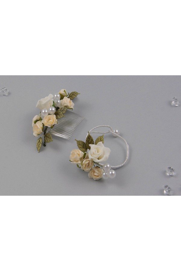 Grzebyk komunijny z bransoletką jak żywy UK-GPŻ12 - obraz 3