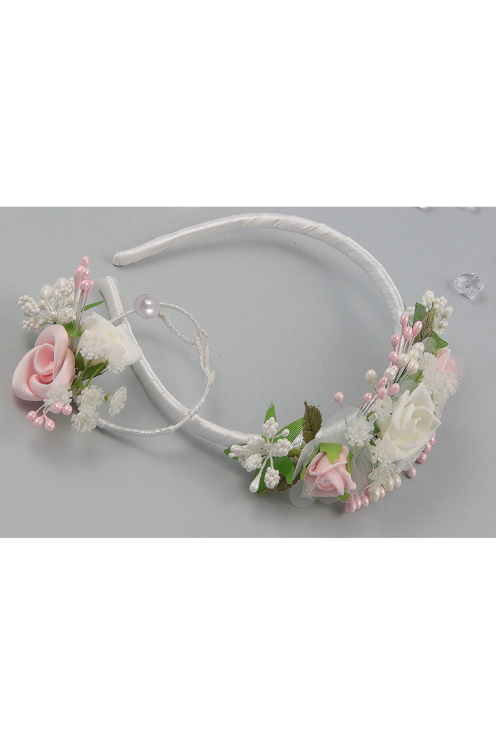 Opaska komunijna z bransoletką jak żywa UK-OPŻ10 - obraz 2