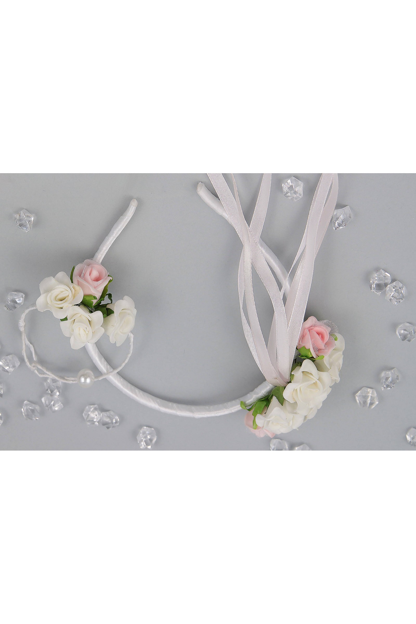 Opaska komunijna z bransoletką jak żywa UK-OPŻ14 - obraz 2