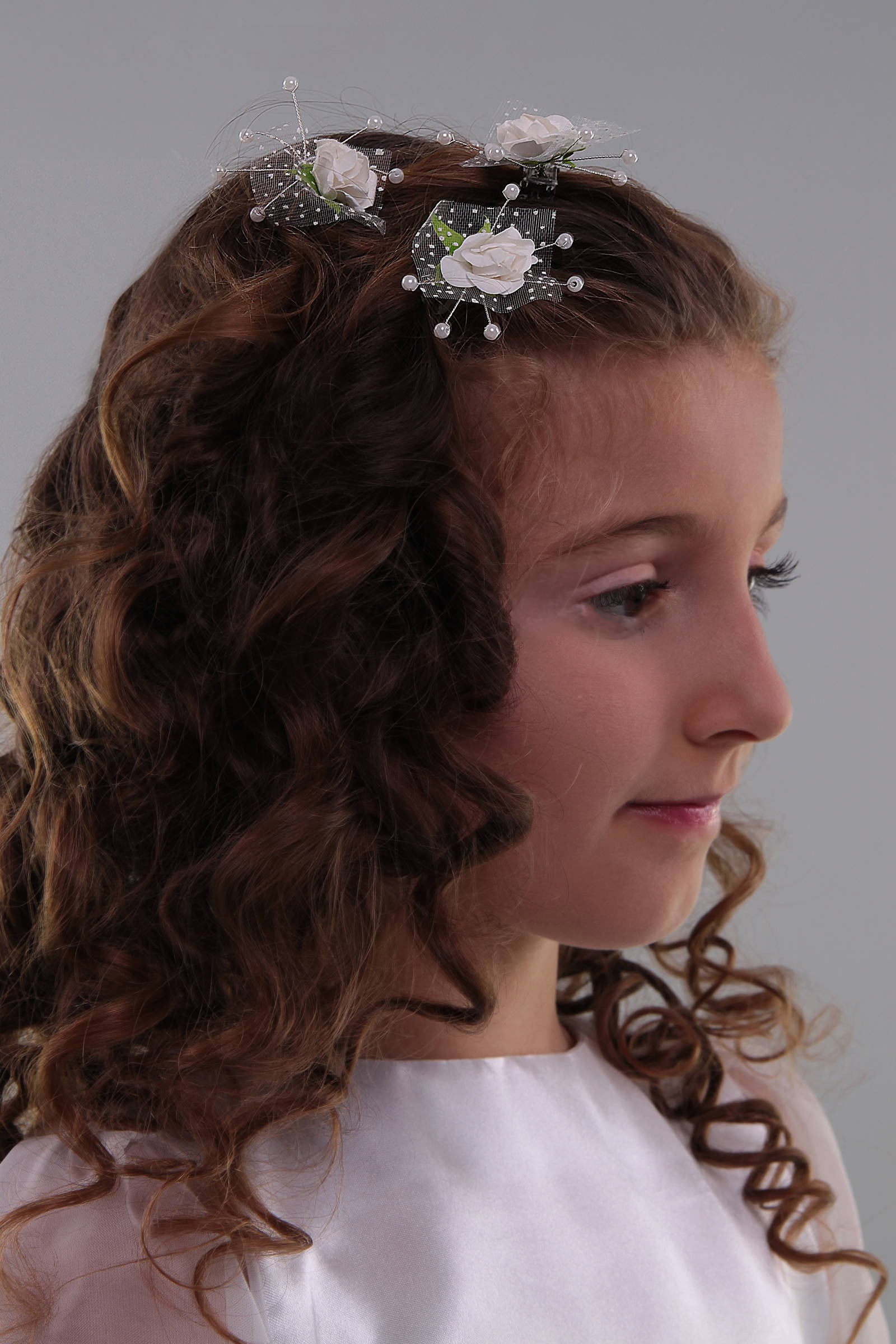 Spinka komunijna - Róża kremowa - obraz 0