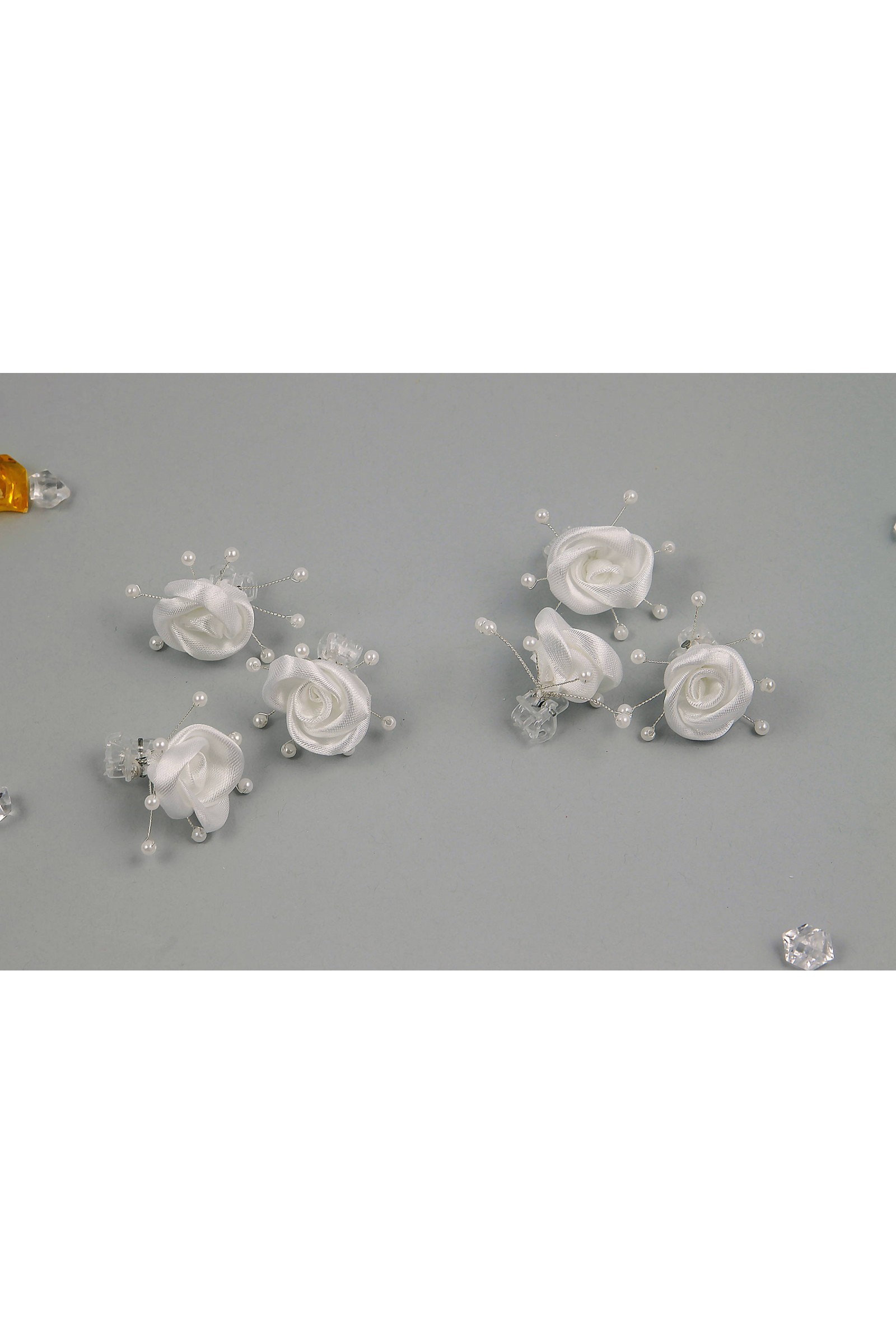 Spinka komunijna - Róża biała - obraz 1