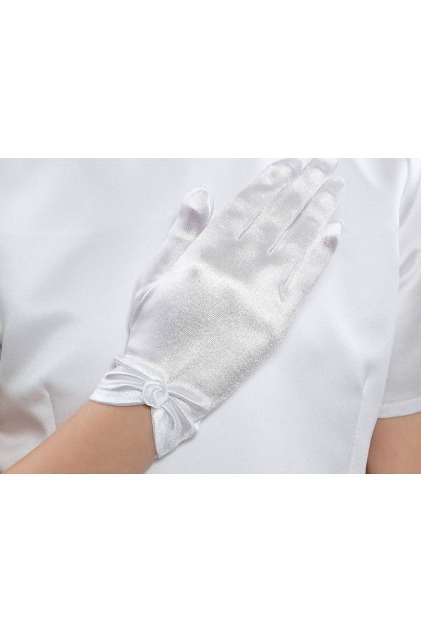 Rękawiczki komunijne klasyczne UK-Nr8 - obraz 4