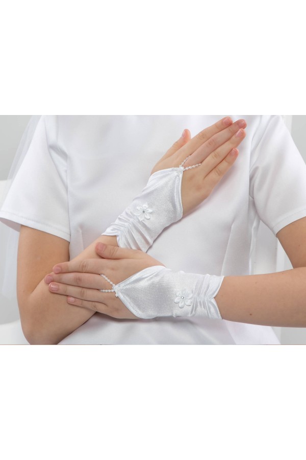 Rękawiczki komunijne na palec UK-Nr5/p - obraz 4