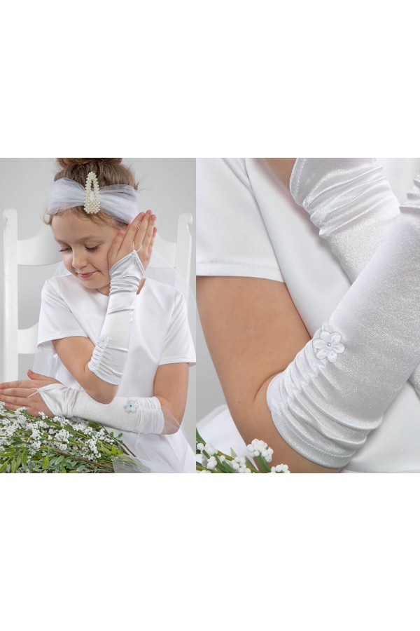 Rękawiczki komunijne na palec UK-Nr5/d - obraz 2