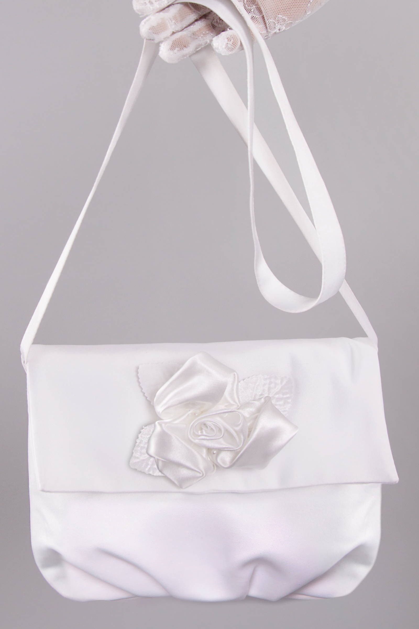 Torebka komunijna satynowa na pasek UK-Tps2 - obraz 0