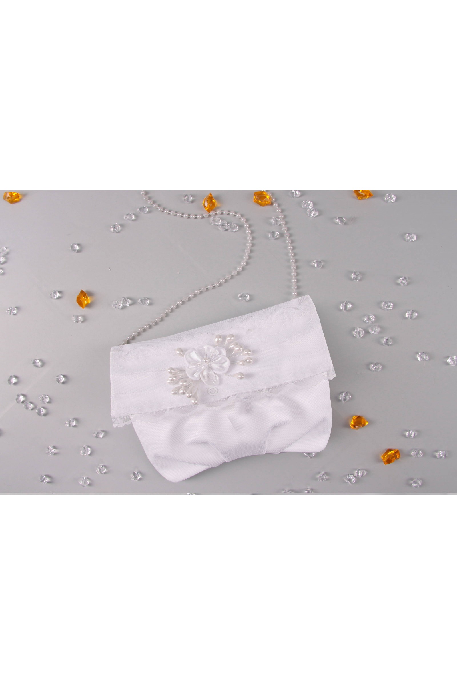 Torebka komunijna satynowa na pasek UK-Tps1 - obraz 2