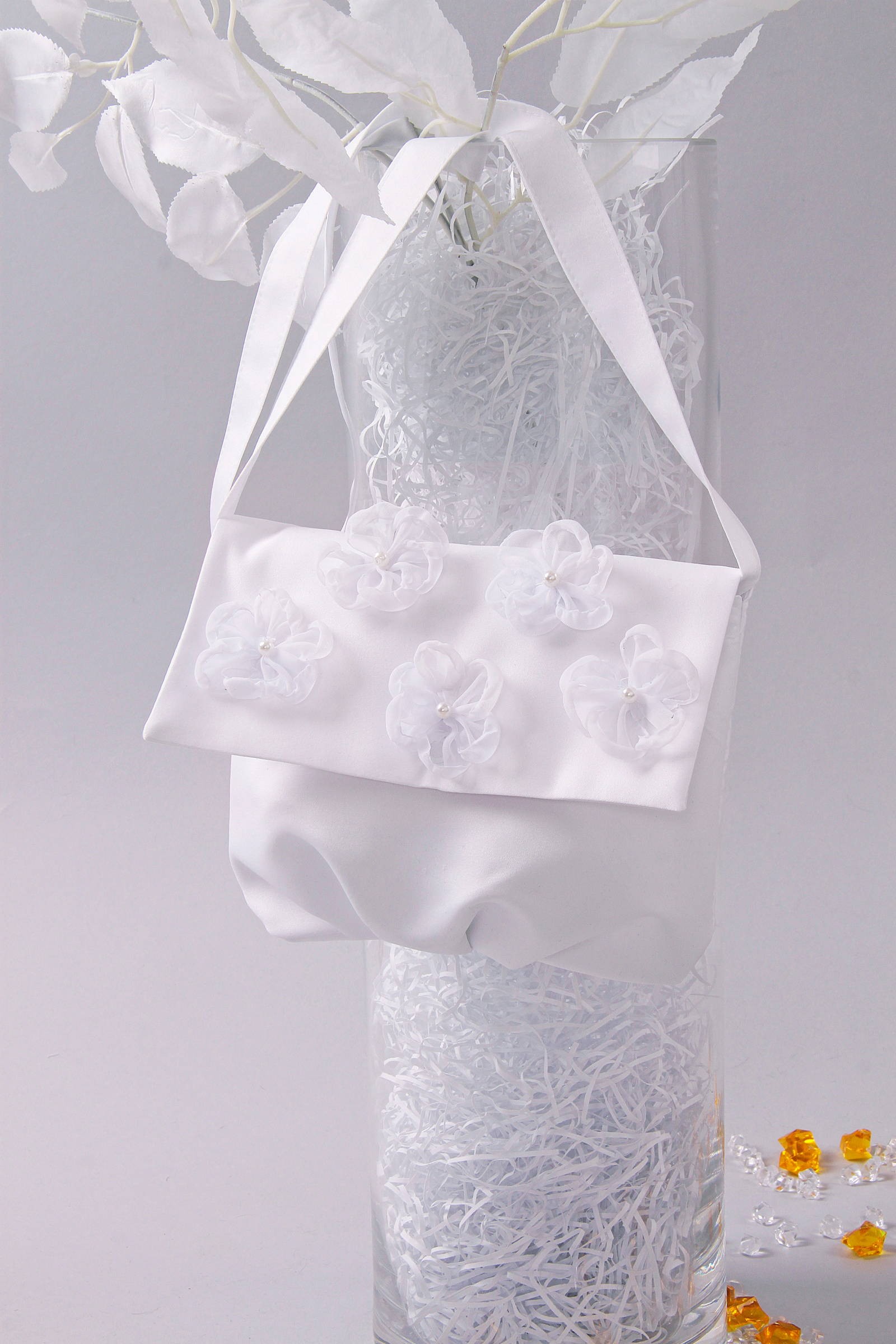 Torebka komunijna satynowa na pasek UK-Tps7 - obraz 1