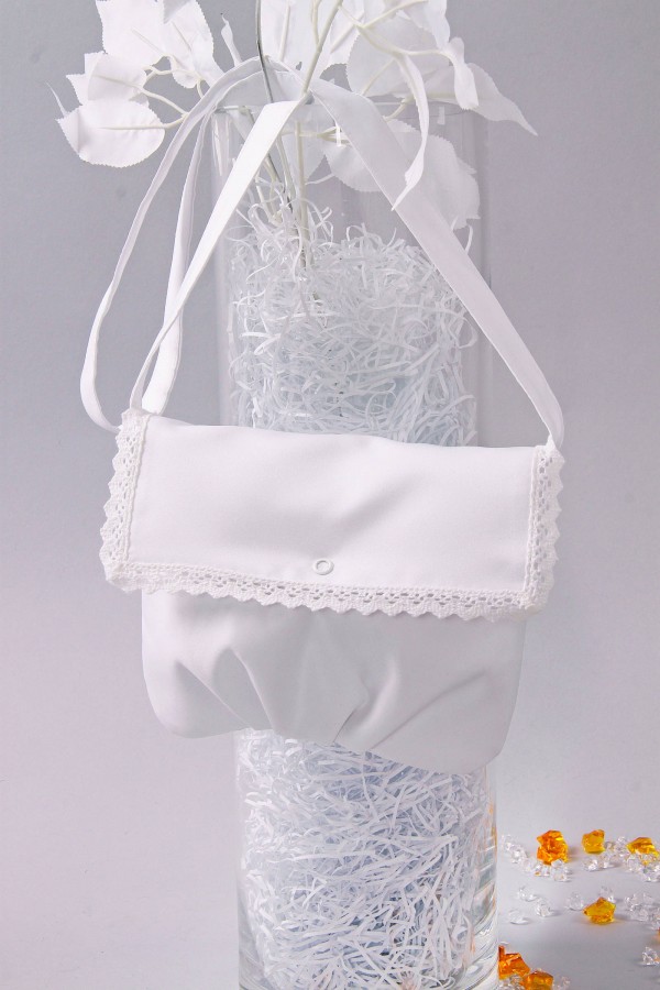 Torebka komunijna satynowa na pasek UK-Tps9 - obraz 1