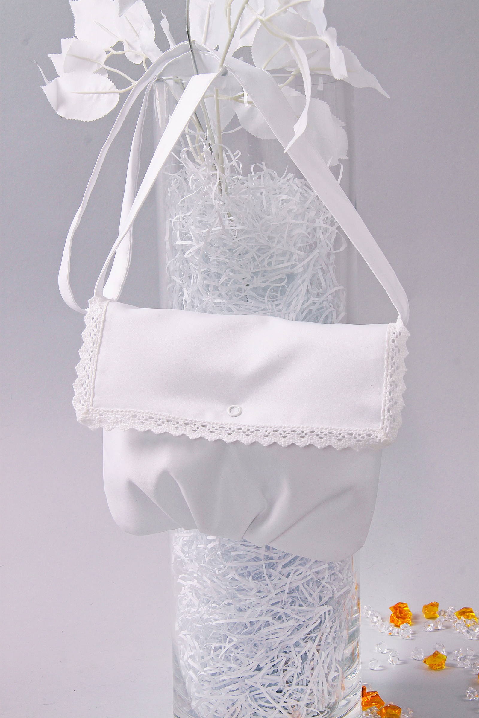 Torebka komunijna satynowa na pasek UK-Tps9 - obraz 1