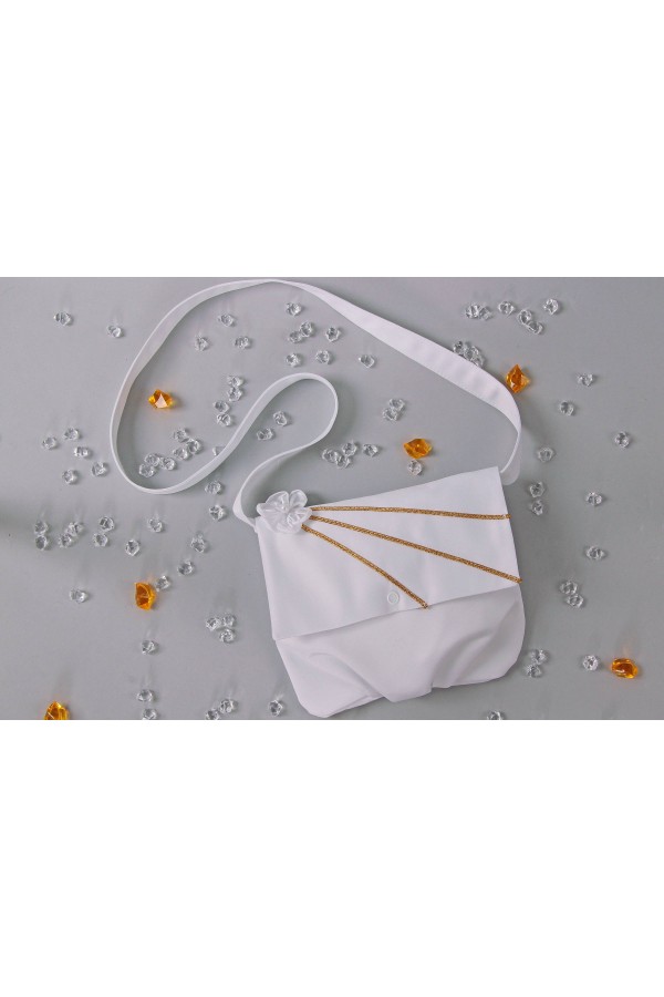 Torebka komunijna satynowa na pasek UK-Tps8 - obraz 2