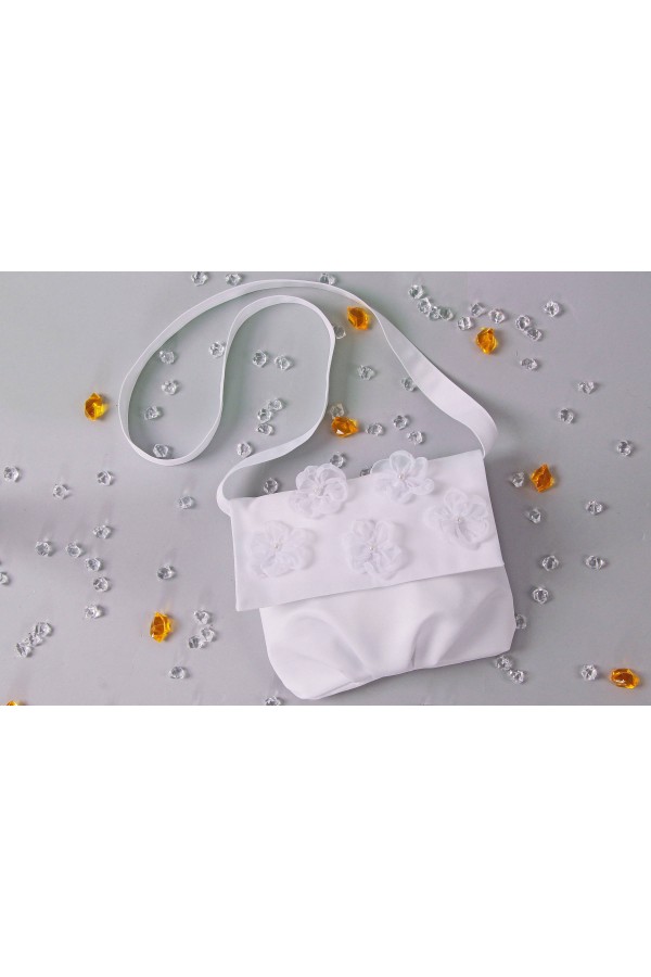 Torebka komunijna satynowa na pasek UK-Tps7 - obraz 2