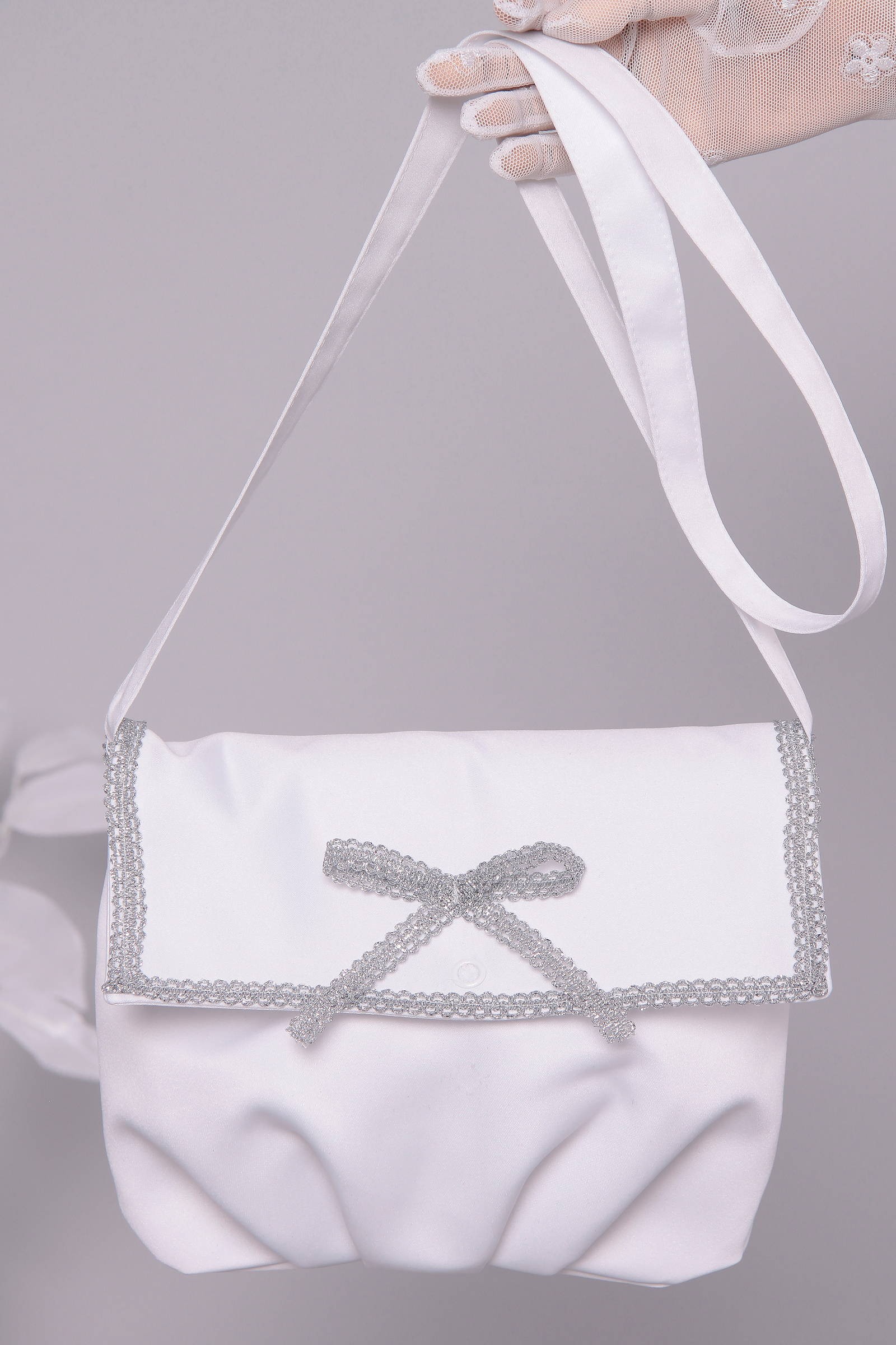 Torebka komunijna satynowa na pasek UK-Tps10 - obraz 0