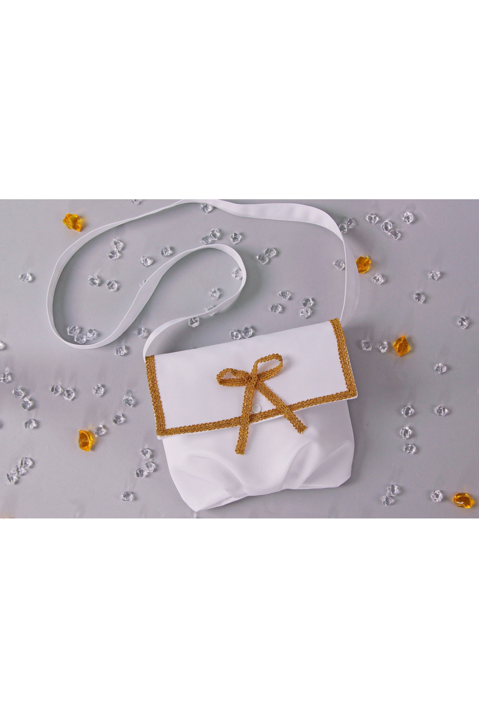 Torebka komunijna satynowa na pasek UK-Tps11 - obraz 2