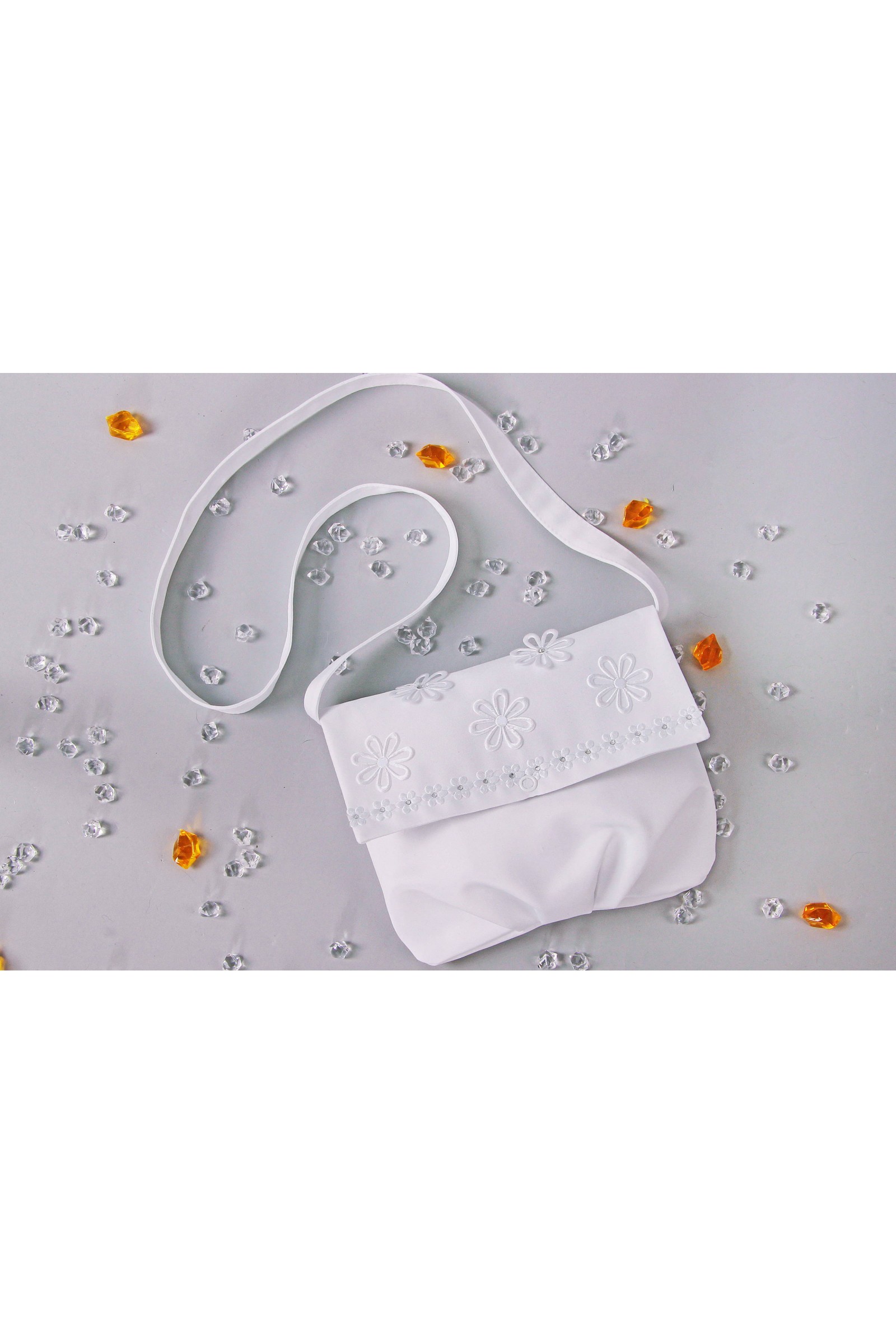 Torebka komunijna satynowa na pasek UK-Tps12 - obraz 2