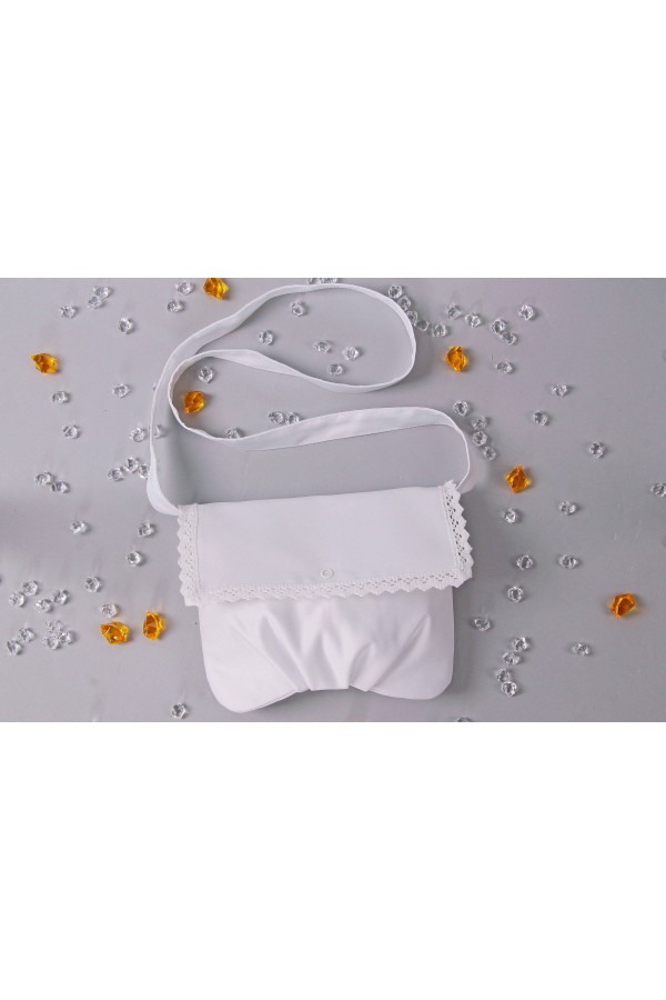 Torebka komunijna satynowa na pasek UK-Tps9 - obraz 2