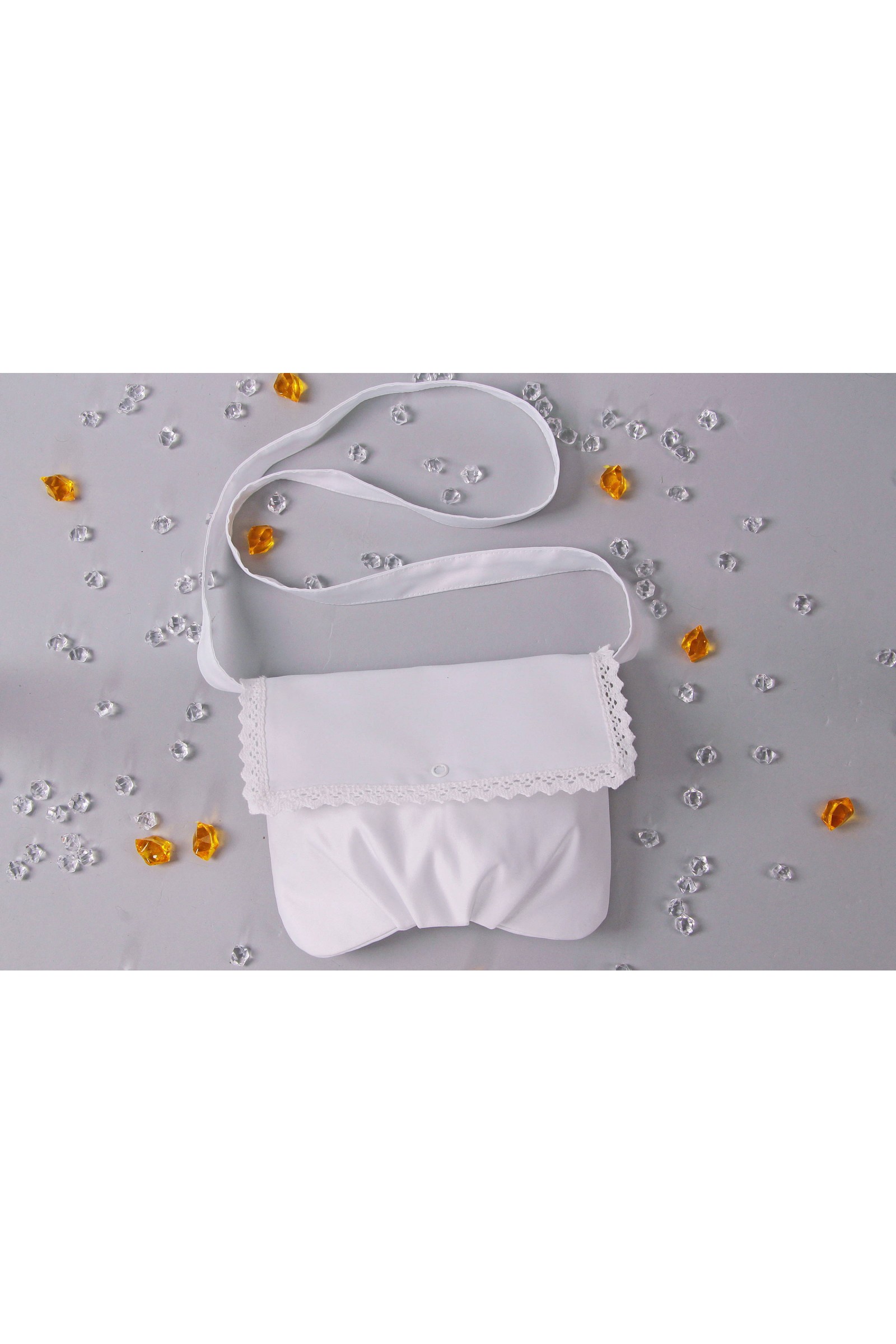 Torebka komunijna satynowa na pasek UK-Tps9 - obraz 2