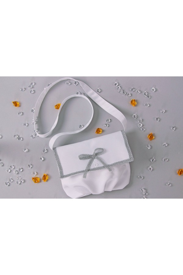 Torebka komunijna satynowa na pasek UK-Tps10 - obraz 2