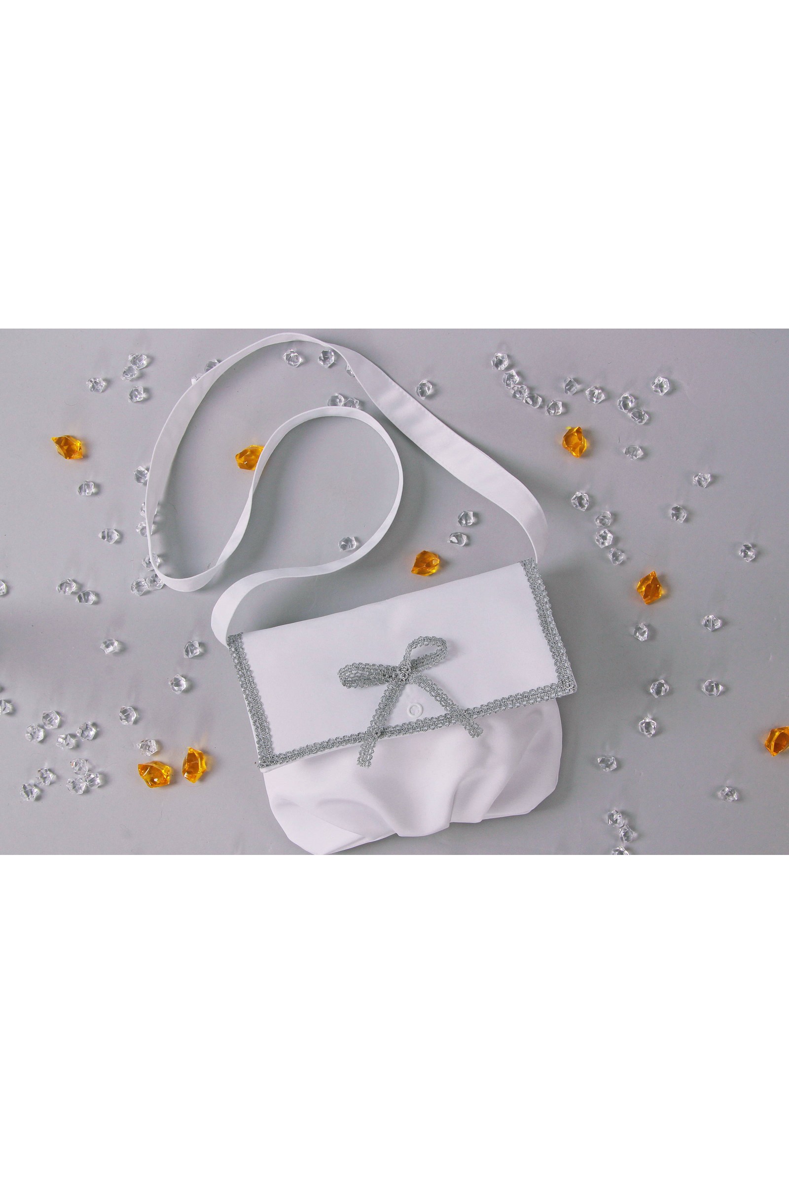 Torebka komunijna satynowa na pasek UK-Tps10 - obraz 2