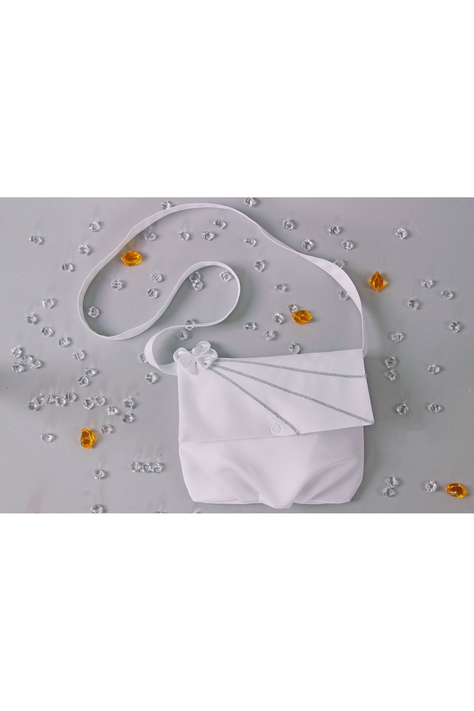 Torebka komunijna satynowa na pasek UK-Tps16 - obraz 2