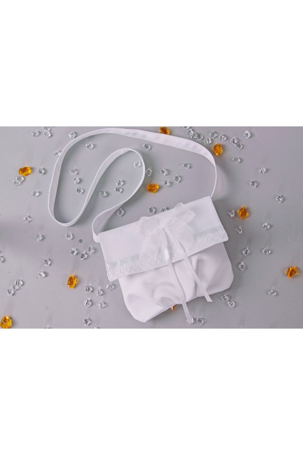 Torebka komunijna satynowa na pasek UK-Tps14 - obraz 2