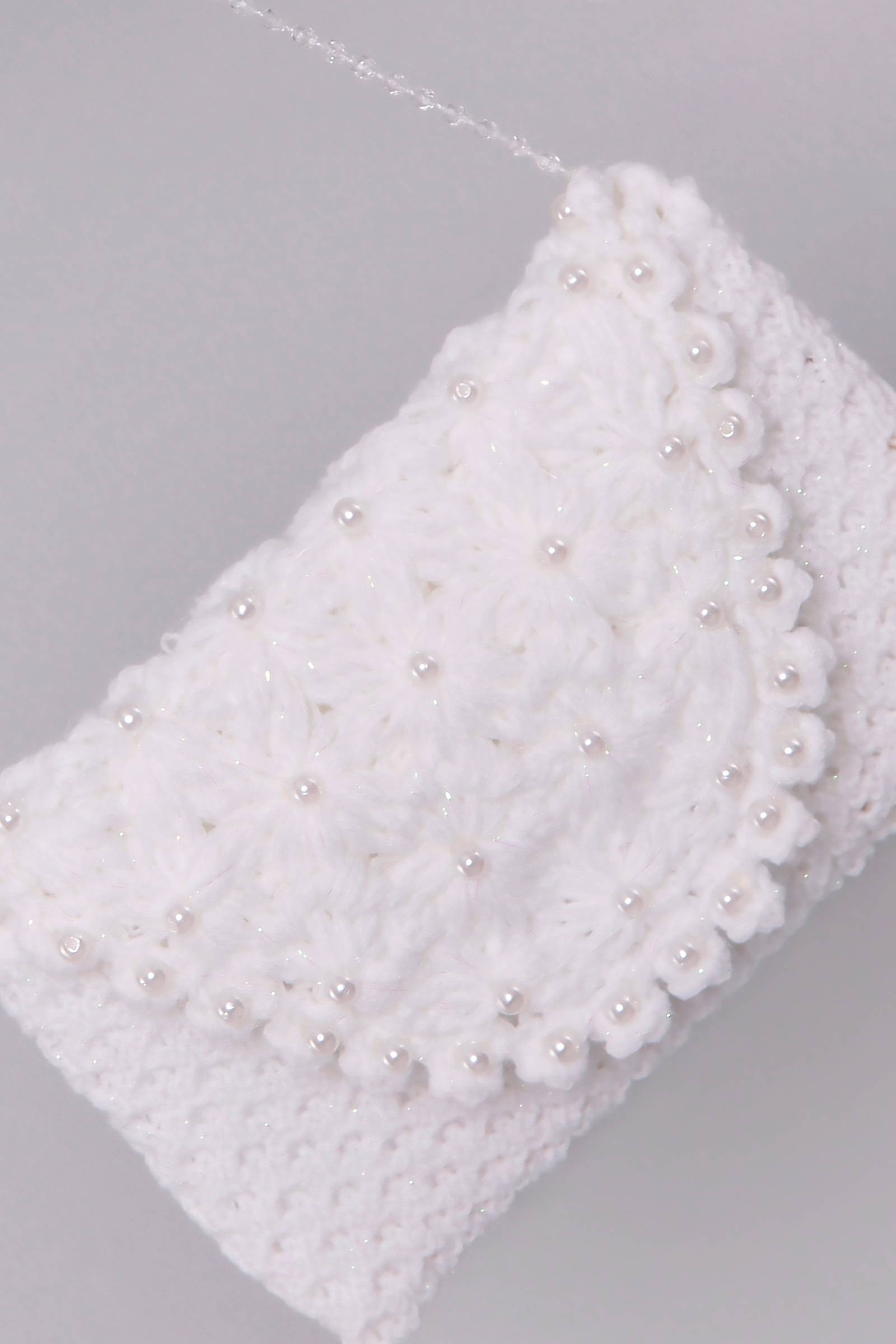 Torebka komunijna szydełkowa z włóczki UK-Tdp2 - obraz 1