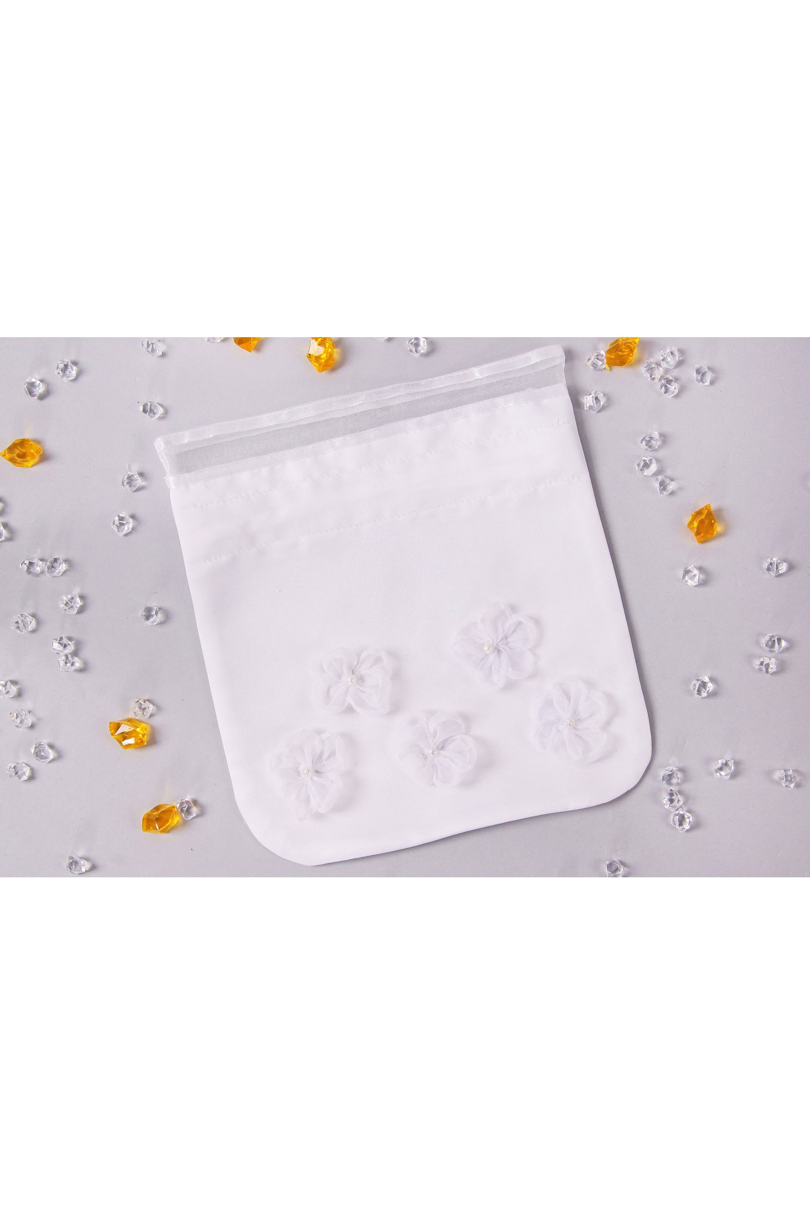 Torebka komunijna satynowa sakiewka UK-Tss7 - obraz 1