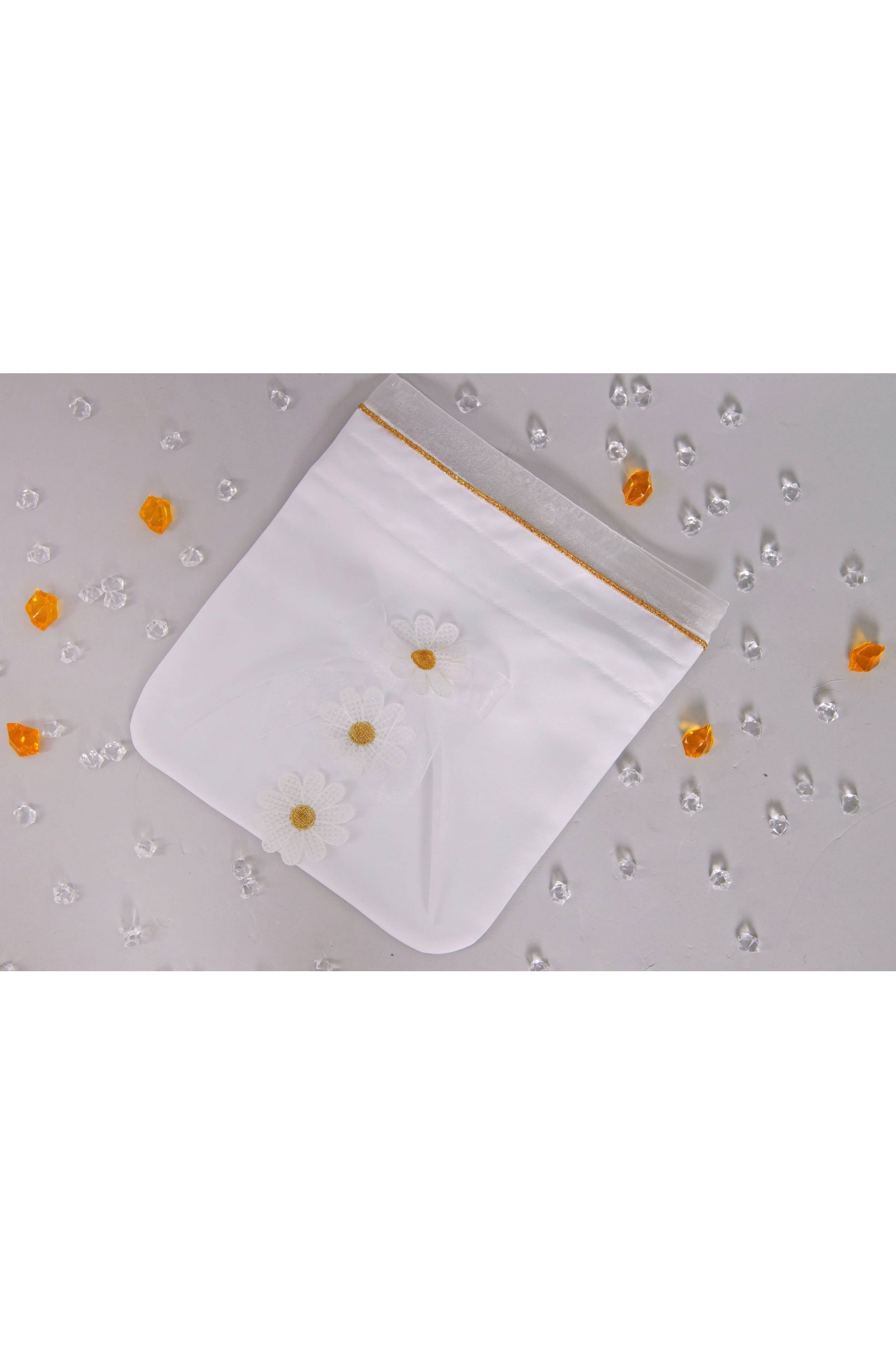 Torebka komunijna satynowa sakiewka UK-Tss8 - obraz 1