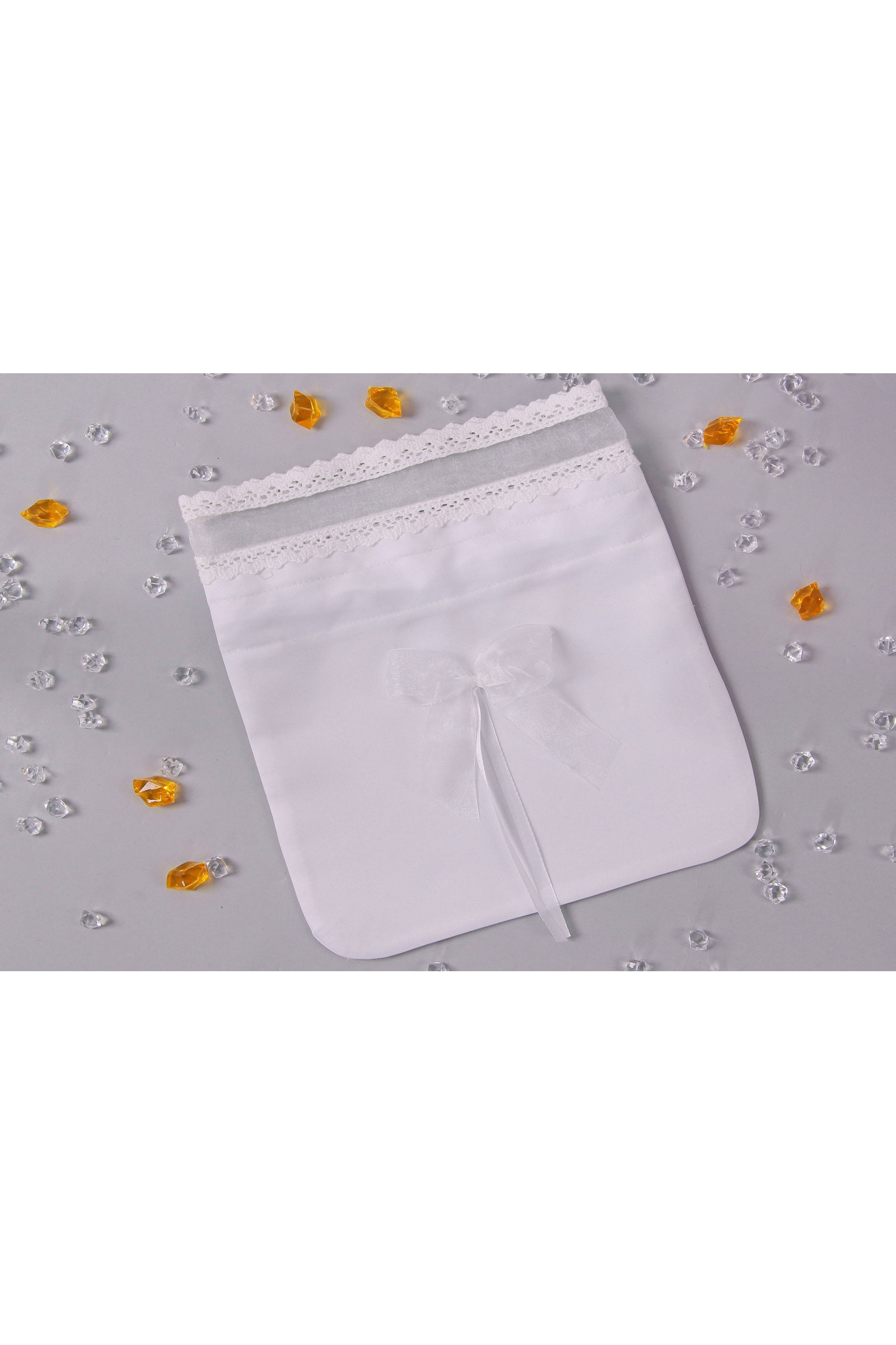 Torebka komunijna satynowa sakiewka UK-Tss9 - obraz 1