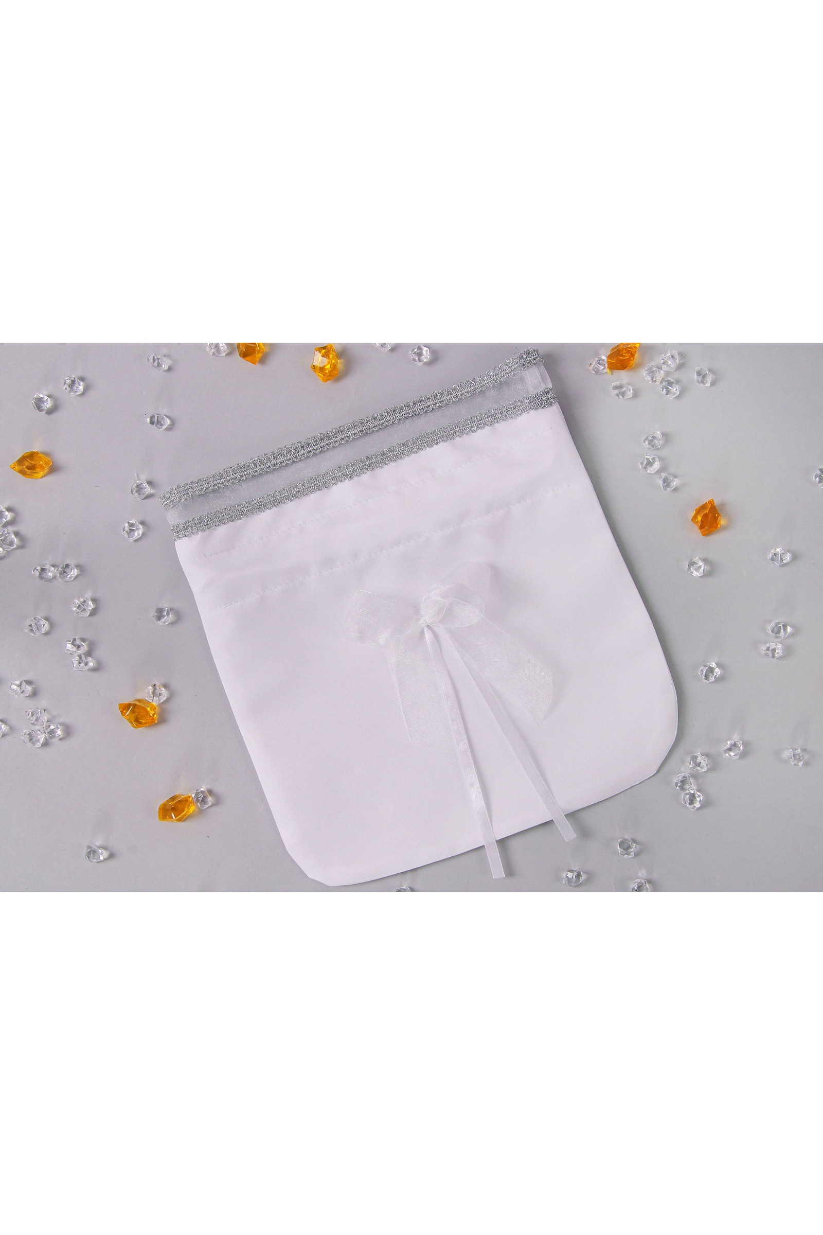 Torebka komunijna satynowa sakiewka UK-Tss10 - obraz 1