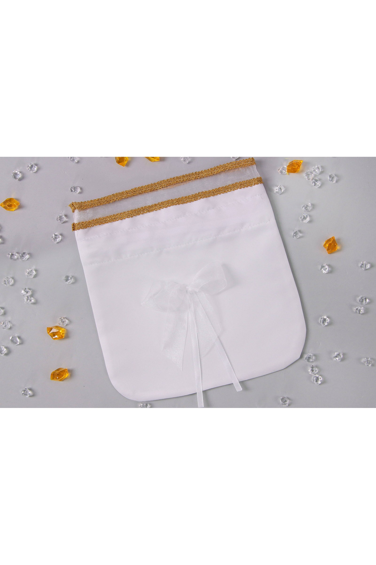 Torebka komunijna satynowa sakiewka UK-Tss11 - obraz 1