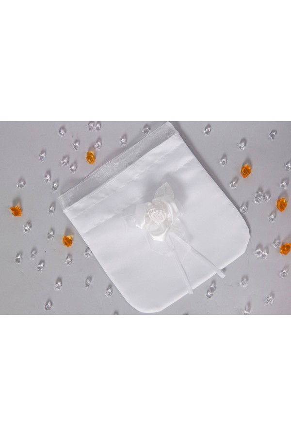 Torebka komunijna satynowa sakiewka UK-Tss16 - obraz 1