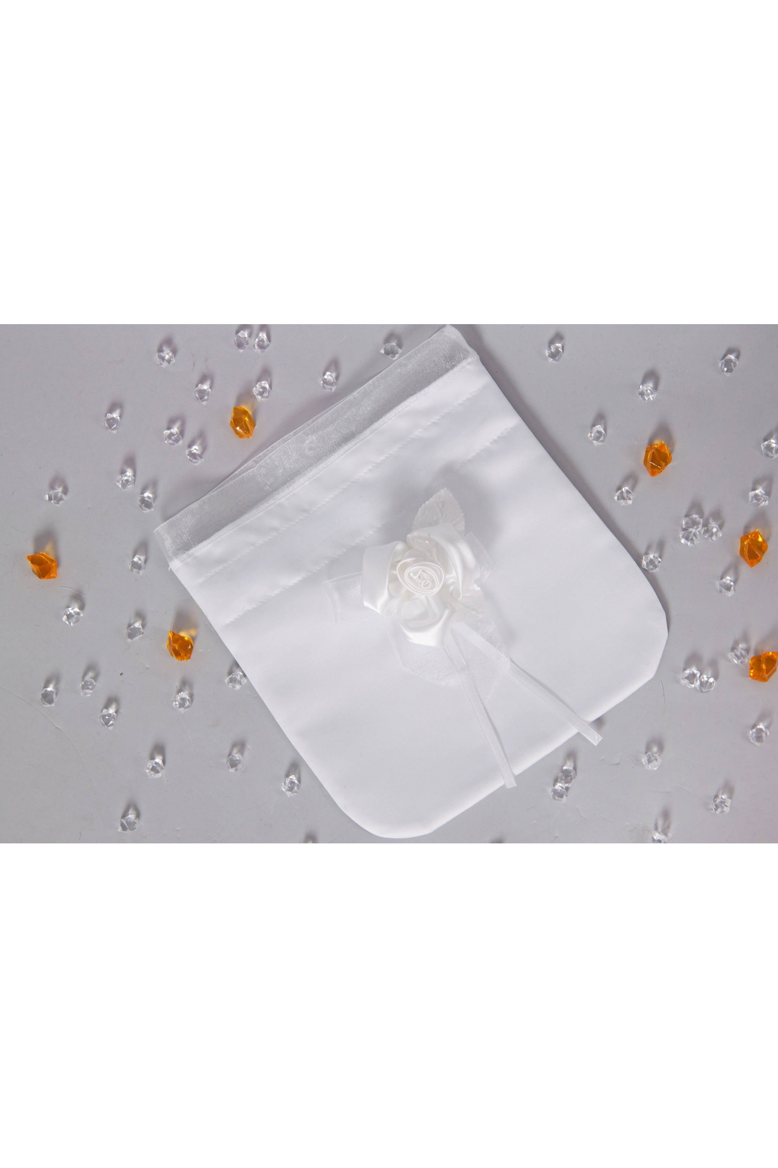 Torebka komunijna satynowa sakiewka UK-Tss16 - obraz 1