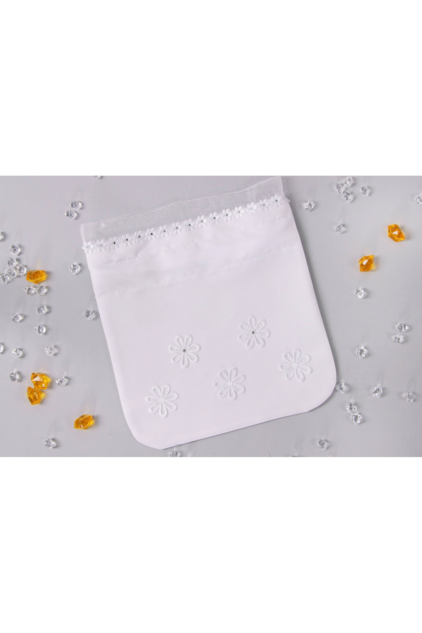 Torebka komunijna satynowa sakiewka UK-Tss12 - obraz 1