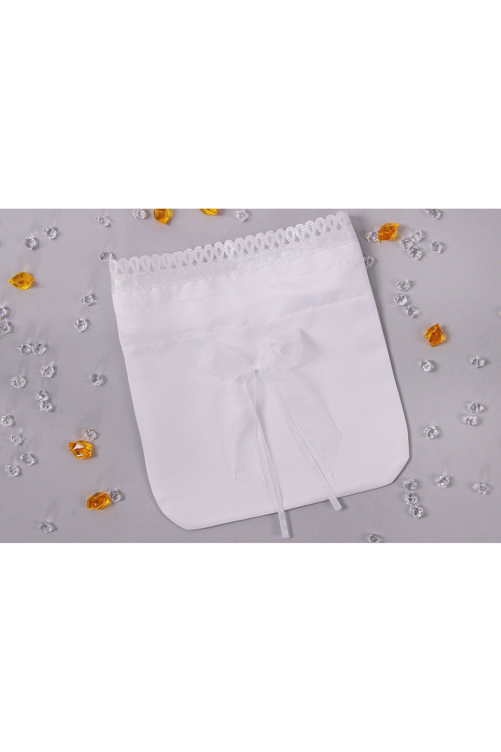 Torebka komunijna satynowa sakiewka UK-Tss14 - obraz 1