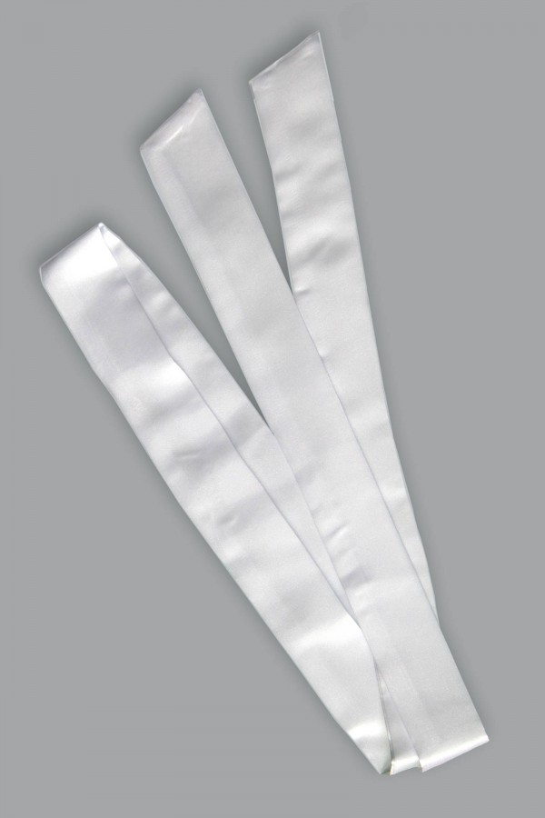 Pasy białe do alb i sukienek komunijnych - obraz 1